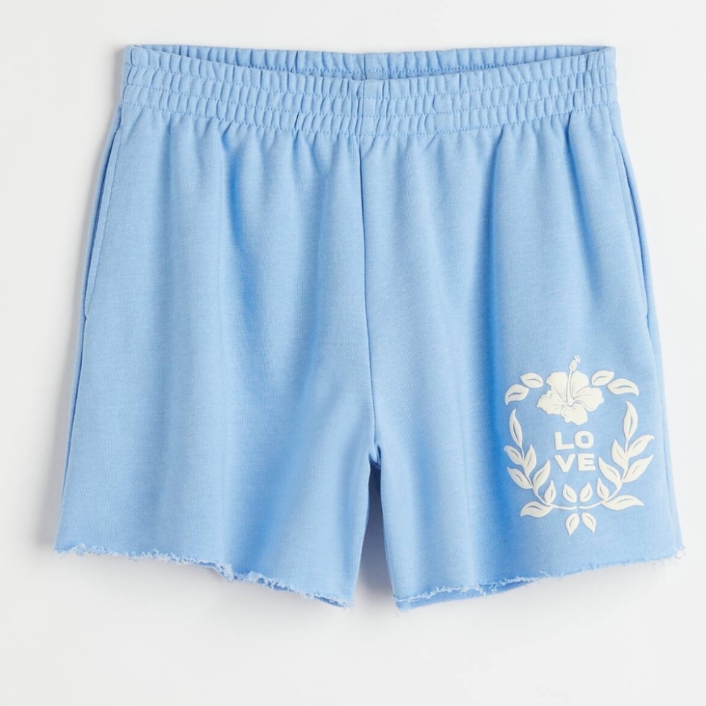 Divided Light Blue Women's Athletic Shorts